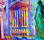 Leroy Neiman Canvas Paintings - New York Stock Exchange